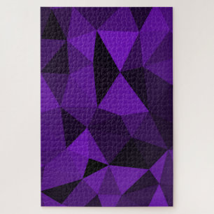 Purple black geometric mesh pattern jigsaw puzzle