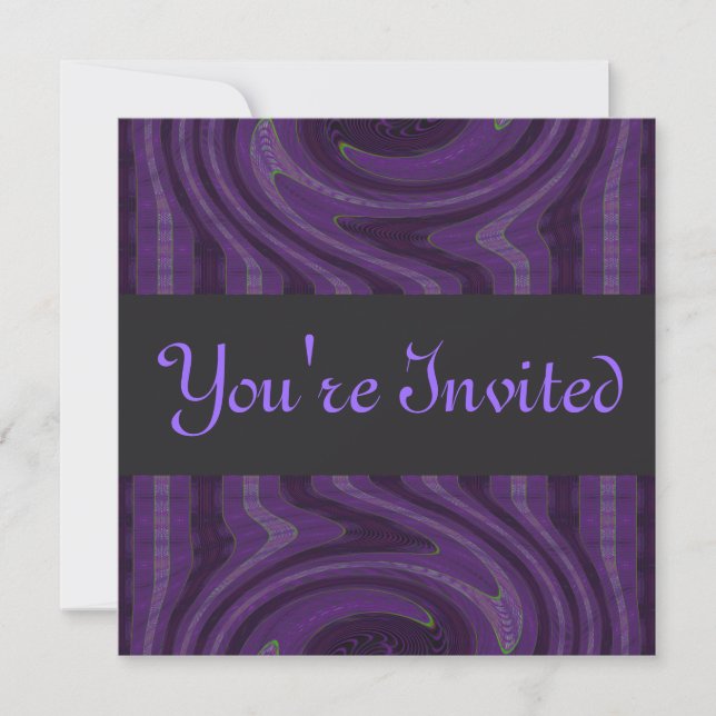 purple black invitation (Front)