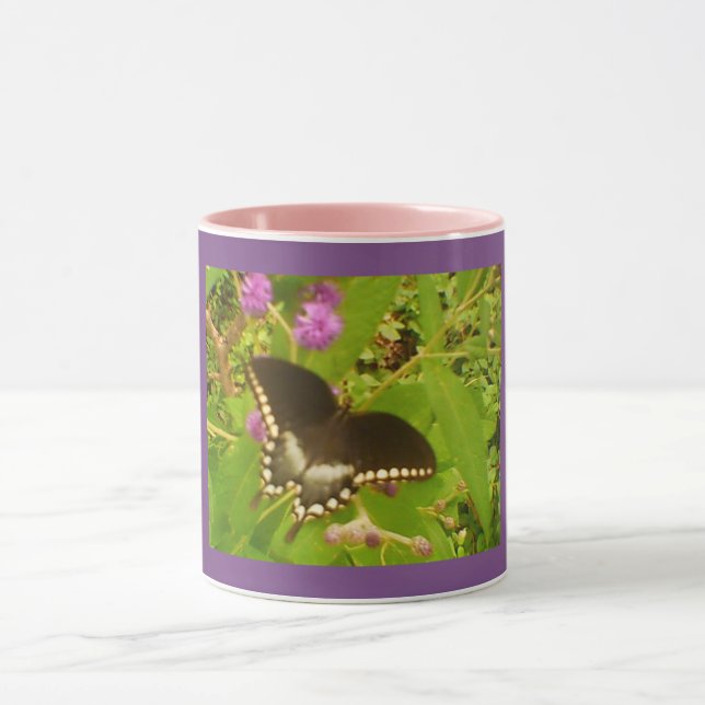 Purple Black Monarch Mug (Center)