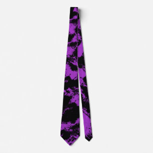 Purple Black Pastel Neck Tie