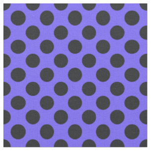 Purple & Black Polka Dot Fabric