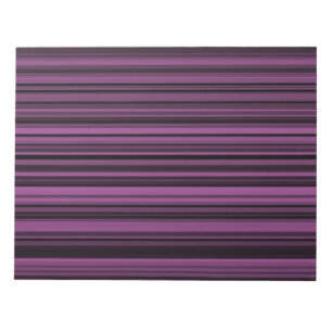 Purple Black Stripes Notepad