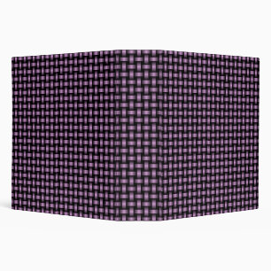 Purple Black Weave Pattern Binder
