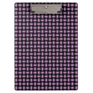Purple Black Weave Pattern Clipboard