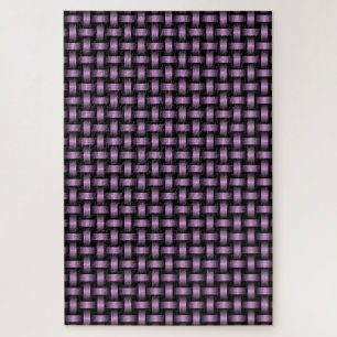 Purple Black Weave Pattern Jigsaw Puzzle