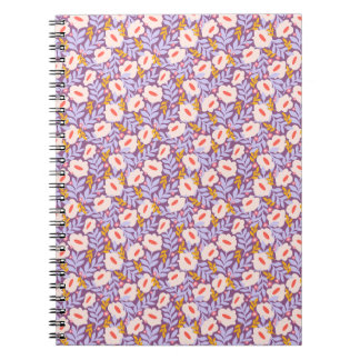 Purple Blossom Spiral-Bound Journal