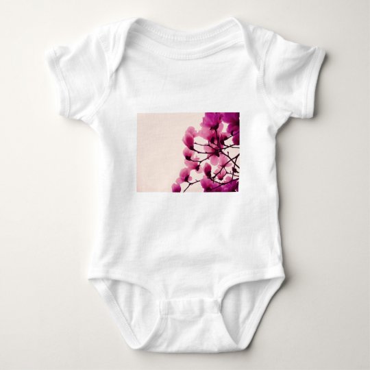 Purple Blossoms Baby Bodysuit