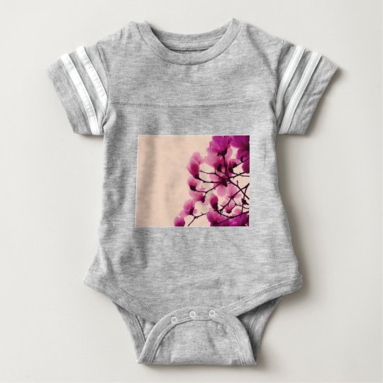 Purple Blossoms Baby Bodysuit