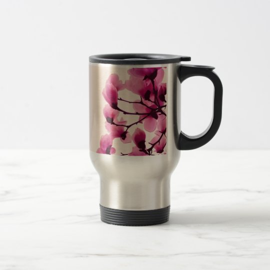 Purple Blossoms Travel Mug