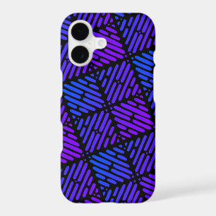 Purple, Blue and Black Line Pattern