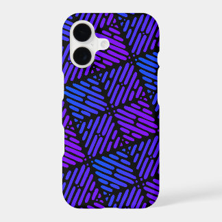 Purple, Blue and Black Line Pattern