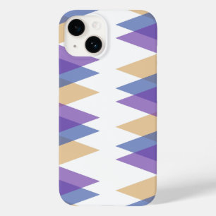 Purple, blue and yellow triangles Case-Mate iPhone 14 case