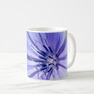 purple blue chicory coffee mug