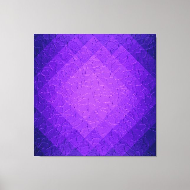 Purple Blue Diamond Seamless Pattern Canvas Print (Front)