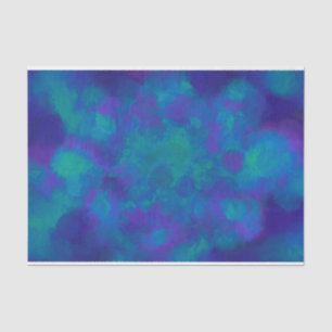 Purple Blue Green Elegant Watercolor Pattern Tissue Paper