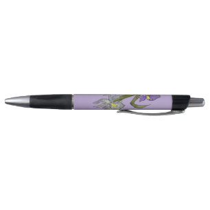 Purple & Blue Iris Watercolor Wedding Pen