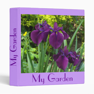 "Purple Blue Irises" Garden Planner/Album Binder
