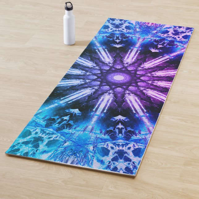 Purple Blue Mandala Yoga Mat (In Situ)