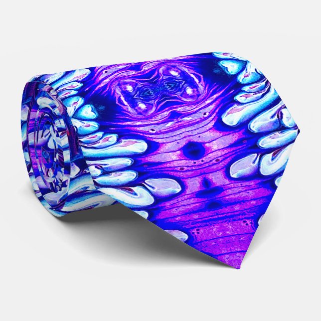 Purple/Blue Neck Tie (Rolled)