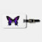 Purple Blue Ombre Wing Butterfly
