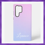 Purple Blue Pastel Monochrome Monogram Samsung Galaxy Case<br><div class="desc">Purple Blue Pastel Monochrome Monogram Samsung Galaxy S22 Ultra Case. Modern minimalist monogram.</div>