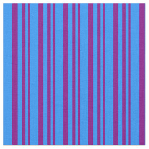Purple & Blue Pattern of Stripes Fabric