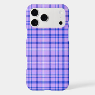 Purple Blue Plaid Classic Pattern iPhone Case
