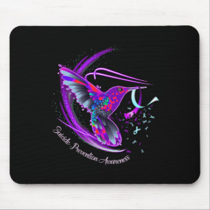 Purple Blue Ribbon Suicide Prevention Awareness 1  Mouse Pad