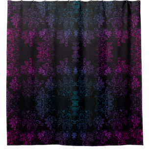 Purple Blue Shimmer-Black "Wild Things"Floral Show