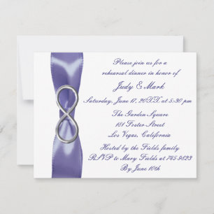 Purple Blue Silver Infinity Rehearsal Dinner
