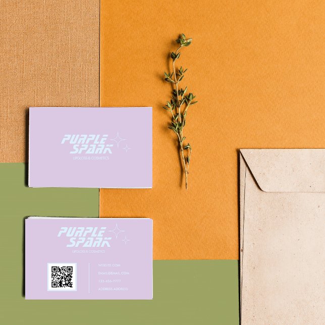 Purple Blue Small Business Card (Creator Uploaded)