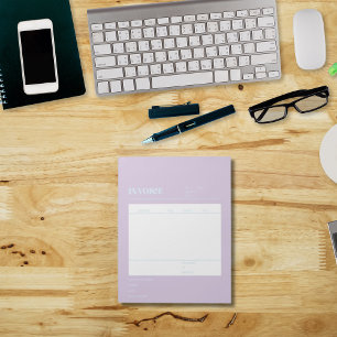Purple Blue Small Business Invoice Notepad