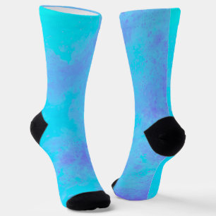 Purple Blue Storm Clouds Socks