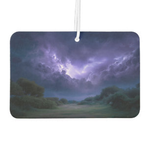 purple blue storm landscape art air freshener