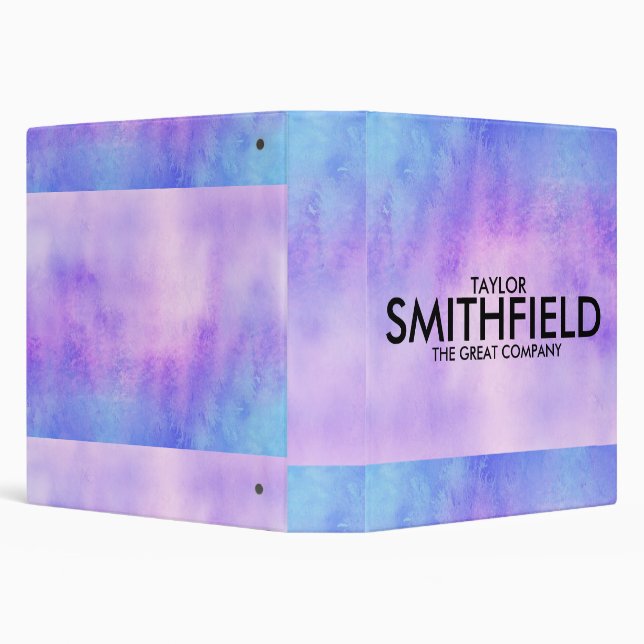Purple Blue Watercolor Simple Binder (Background)