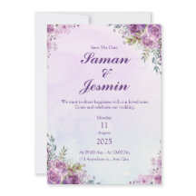 purple blush floral geometric