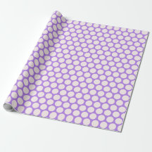 Purple Blush Polka Dot Modern Wrapping Paper