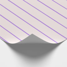 Purple Blush Stripe Wrapping Paper