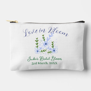 Purple boho love in Bloom bridal shower name retro Accessory Pouch