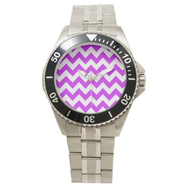 Purple Bold Chevron Watch (Front)