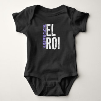Purple Bold El Roi - The God Who Sees Me Baby Bodysuit