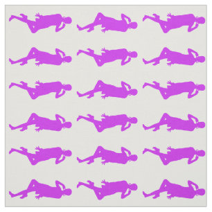 Purple Bold Mod GoGo Girls Fabric
