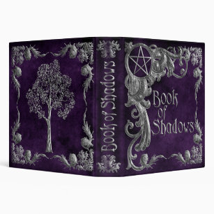 Purple "Book Of Shadows" w/ Silver Highlights #1 Binder