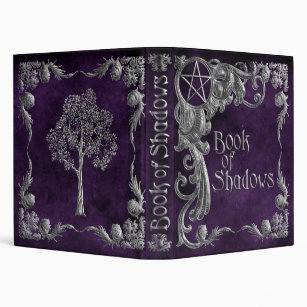Purple "Book Of Shadows" w/ Silver Highlights #1-S Binder