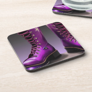 Purple Boots Coaster