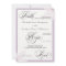 Purple Botanical Christian Wedding Invitation