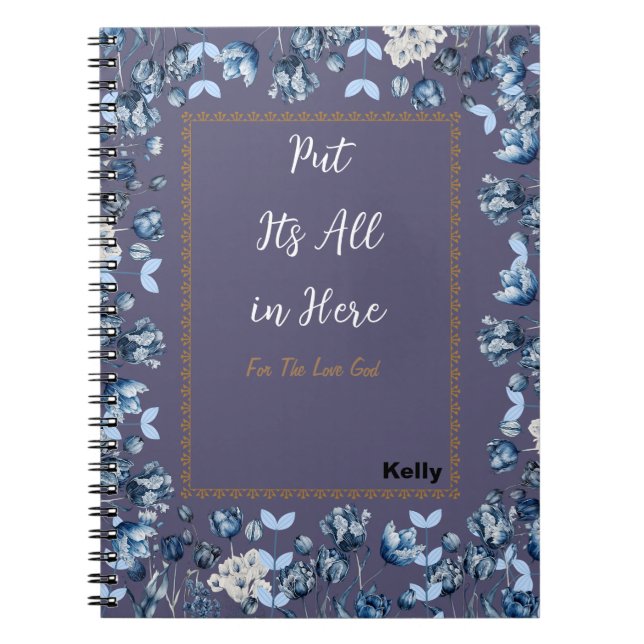 Purple Botanical Notebook (Front)