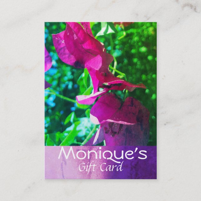 Purple Bouganvillea Carte cadeau Spa de santé (Devant)