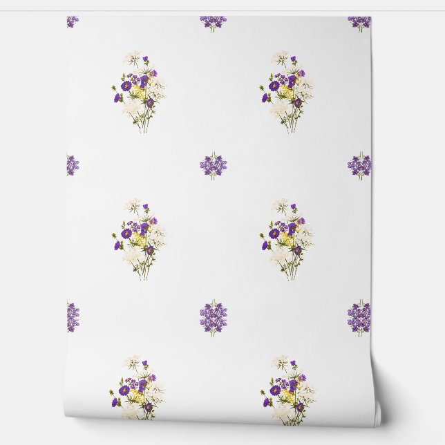 Purple Bouquet Wallpaper (Unrolling)