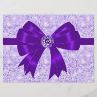 Purple Bow Sparkle Girls 18th Birthday Party